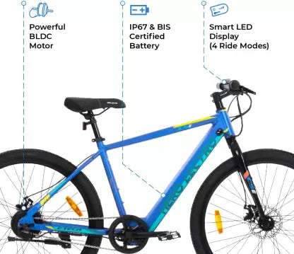 Hero Lectro C5E 27.5 inches Single Speed Lithium-ion (Li-ion) Electric Cycle Hero Lectro C5E 27.5 inches Single Speed Lithium-ion (Li-ion) Electric Cycle